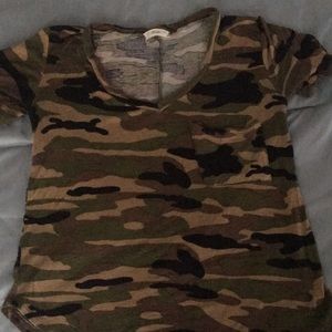 Camouflage short sleeve T-shirt